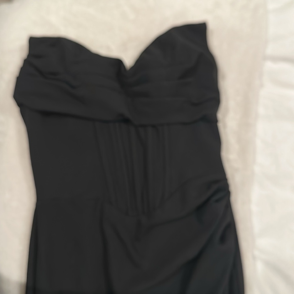 Black long corset dress - Picture 3 of 7
